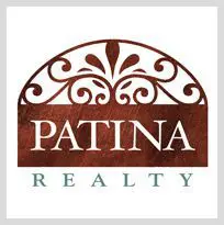 A logo of patina realty